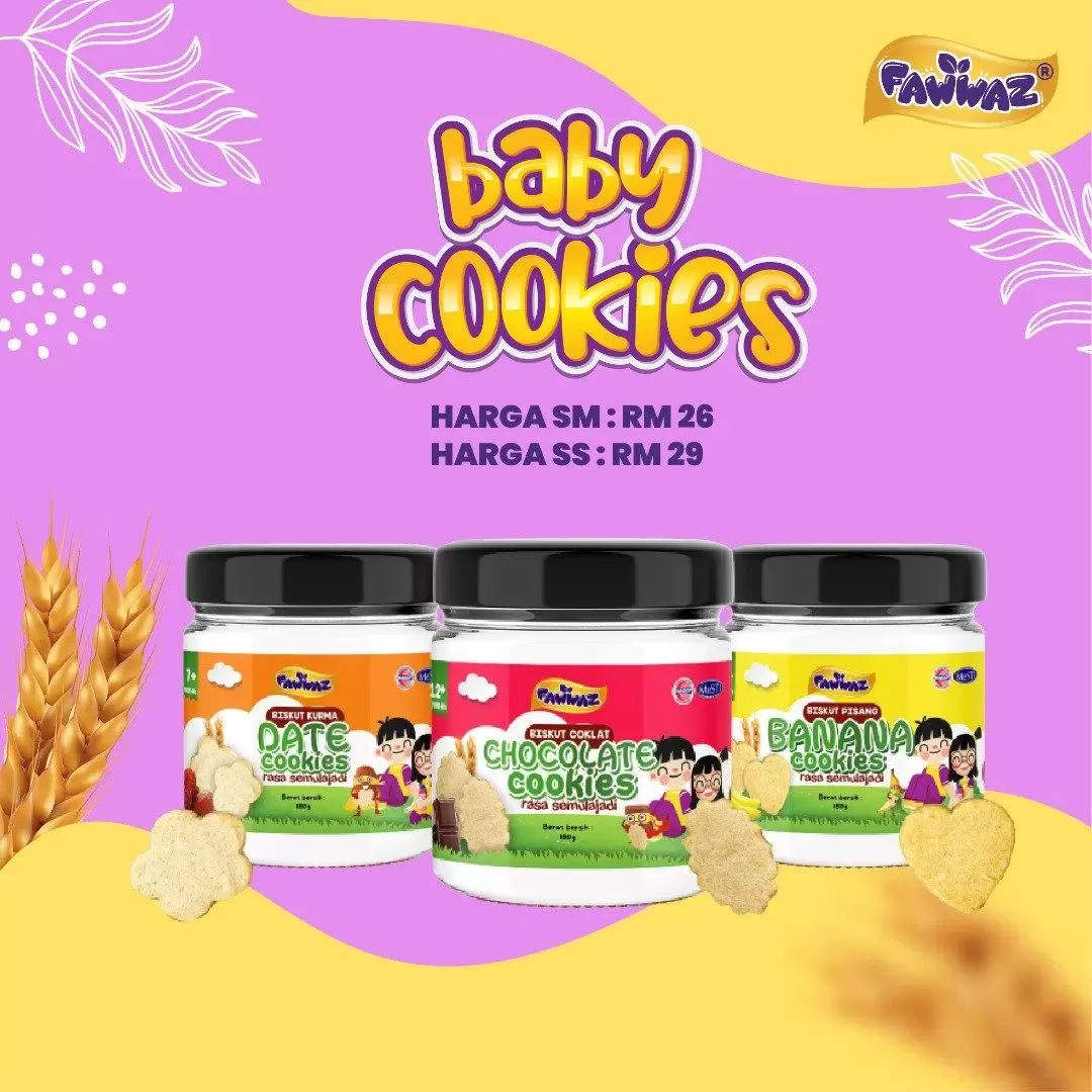 FAWWAZ – BABY COOKIES 7-12months + – OH MY BABY FOOD